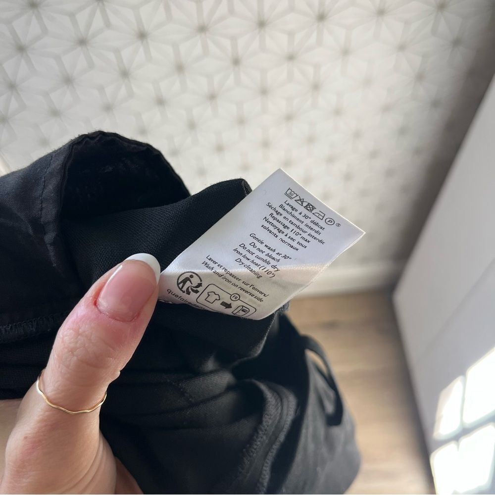 Sezane Black Twill Dress Pant - Picture 8 of 11